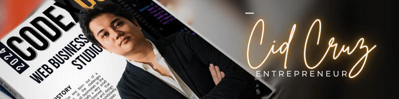Cid Cruz, The Founder of CodexCon Affordable Web Development and Design History of CodexCon: CEO Featured on Magazine Cover