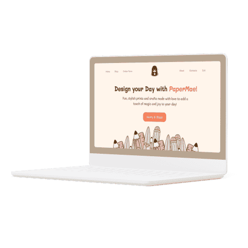 PaperMae – stationery and notepads website designed by CodexCon